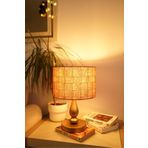 retro home design Eskitme Ayaklı Turuncu Sepet Detaylı Silindir Masa Lambası Dekoratif Abajur Salon Yatak Odası