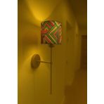retro home design Eskitme Pilli Aplik Baskı Kumaş Abajur Tak Çalıştır Aplik Salon Yatak Odası