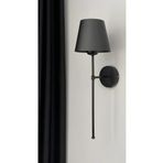 retro home design Pilli Aplik Tak Çalıştır Siyah Gövde Siyah Abajur Duvar Aplik