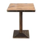 Retro Kare Sehpa Günlük Sergi Bar Ön Büro Kahve Dükkanı ve Sütlü Çay Dükkanı Amerikan Tarzı (H75cm x 60cm)