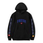 Retro Kazak Rahat Kapşonlu Üstler Sturniolo Triplets Büyük Boy Harajuku Stili Basit Uzun Kollu (2 XL)