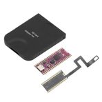 Retro Konsol Geliştirme Kartı, FPC Kablo Mikro Depolama Kartı Okuyucusu Paraziti Önler DOL 001 Için Kompakt 16 MB Dahili Flash Bellek (BLACK)