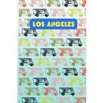 Retro Los Angeles Notebook: Vintage LA California Travel Journal / Route 66 Diary / I Love Los Angeles Food Truck Notebook / 120 Blank Lined Pages, 6x9 Inches