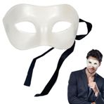 Retro Maskeli Balo Maskesi,Erkekler için Maskeli Balo Maskesi,Erkekler için Maskeli Balo Vintage Maskesi - Boyfriends Girlfriends Yarım Yüz Ayarlanabilir Askı Maskesi Tiyatro, Fotoğrafçılık için