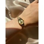 Retro Minimal Hasır Kordon Vintage Kadın Kol Saati Gold - Altın