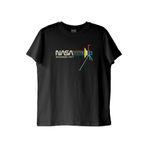 Retro NASA Voyager 1977 Vintage Uzay Siyah Tişörtü