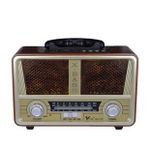 Retro Nostaljik Mdu112bt Radyo Bluetooth Kumandalı USB/SD Müzik Çalar Radyo