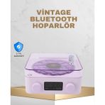 Retro Pikap Tasarımlı Bluetooth Hoparlör – Projektörlü Şarjlı Lamba Midastech - Çok Renkli