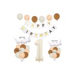 Retro Renk Bulut Folyolu Yaş Balon Set, 1