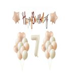 Retro Renk Doğum Günü Balon Set, 3