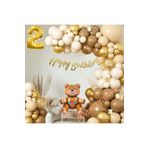 Retro Renk Oturan Ayi Folyo Balonlu Balon Zincir Set, 2