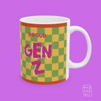 Retro Seviyoruz Çünkü Eski Şeyler Vibe Yazılı Z Kuşağı Temalı Esprili Hediyelik Porselen Kahve Kupası - Beyaz - 325 ml