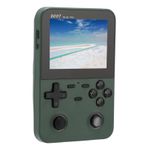 Retro Taşınabilir Taşınabilir Oyun Konsolu, 64 GB Küçük Hafıza Kartı Çift Joystick Oyun Konsolu IPS Seyahat İçin Ekran (GREEN)