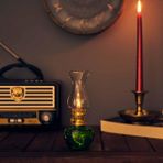 Retro Time Vintage Yeşil Gaz Lambası