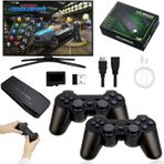 Retro Video Oyun Konsolu, 20.000+ Klasik Oyun Konsolu, 64G 4K HDMI Çıkışı Game Stick, İki Kablosuz Oyun Konsolu 2.4G Tak ve Çalıştır TV Çubuğu Taşınabilir Konsol Retro