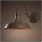 Retro Vintage Duvara Monte Lamba Loft Endüstriyel Pas Amerikan Tarzı Açık Kapalı Işık Armatür Koridoru Aisel Bar Su Geçirmez (Retro Pas) (Yurt Dışından) - Kahverengi