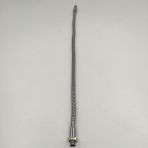 Retro Vitrini Dekoratif Kıvrımlı Spiral Masa Lambası ve Aplik Borusu 8 mm Krom Renk 40 Cm. - Ölçü