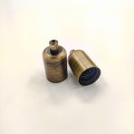 Retro Vitrini Dekoratif Metal Lale E27 Duy Eskitme Renk ve Demir Kablo Kilidi. (1 ADET)