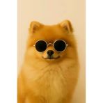 Retro Yuvarlak Evcil Hayvan Güneş Gözlüğü, Altın Metal Çerçeve, Renkli Lens, Kedi ve Köpekler için Moda Aksesuarı (SİYAH)