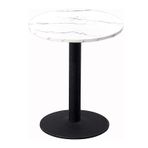 Retro Yuvarlak Sehpa Amerikan Tarzı Yemek Masası Günlük Barlar Kahve Dükkanları ve Sütlü Çay Dükkanları için 60 cm Çap 75 cm Yükseklik (G)