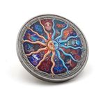 Retro Zodiac Burçlar Haritası Renkli Metal Şans Hatıra Koleksiyon Parası Coin Cp019