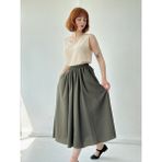 Retrobird Circle Kloş Midi Boy Etek Kadın Haki - S - M