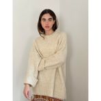 Retrobird Pinterest Oversize Basic Kazak Kadın Krem - Standart