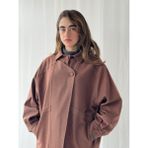 Retrobird Tasarım Bomber Ceket Mont Kadın Kızıl Kahve - S - M