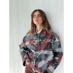 Retrobird Tasarım Brooklyn Bomber Ceket Kadın Füme - L - XL