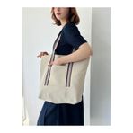 Retrobird Tasarım Kapitone Tote Çanta Shopping Bag Kadın Krem