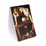 Retronote Narcissus, Caravaggio 1597, Vintage Defter VIII, Çizgisiz, 96 Sayfa, İplik Dikiş, Esnek Kapak, Yaldızlı Oval Kenar, Tuval Doku, 90 gram, Fildişi Renk, 14,8x21x1cm