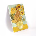 Retronote Vase With Twelve Sunflowers, Van Gogh 1888, Vintage Defter V, Çizgisiz, 96 Sayfa, İplik Dikiş, Esnek Kapak, Yaldızlı Oval Kenar, Tuval Doku, 90 gram, Fildişi Renk, 14,8x21x1cm