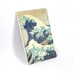 RetronoteThe Great Wave off Kanagawa, Hokusai 1829-32, Vintage Defter III, Çizgisiz, 96 Sayfa, İplik Dikiş, Esnek Kapak, Yaldızlı Oval Kenar, Tuval Doku, 90 gram, Fildişi Renk, 14,8x21x1cm