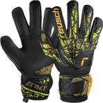 Reusch Attrakt Infinity Finger Support 5470710 Kemikli Kaleci Eldiveni - 8 - Siyah - Sarı