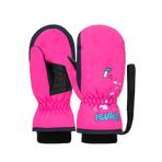 Reusch Mitten Koyu Pembe Çocuk Kayak Eldiveni