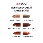REVA Shimmer Lipstick – Vegan ve Temiz İçerikli Işıltılı Parlak Ruj Dark Chocolate No:915