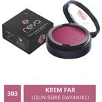 Reva Vegan Krem Göz Farı - No. 303 | Temiz Içerik, Uzun Süre Kalıcı & Mono Cream Eyeshadow Kırmızı Erik