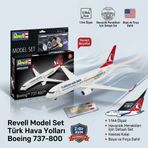 Revell Türk Hava Yolları Boeing 737-800 Model Uçak Seti 1:144 Ölçek - Maket Kiti