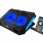 Revenge Ayarlanabilir Yükseklikli RGB Işıklı Laptop Soğutucu 2 Fanlı Notebook Bilgisayar Standı