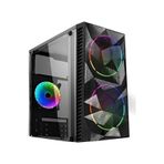 Revenge Magıc (Powersız) Temperlı Cam Sıyah 2 X Rainbow Fanlı Atx Kasa