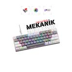 Rever Mekanik Oyuncu Klavyesi Red Switch Rgb LED Işıklı Kablolu Gaming Klavye