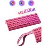 Rever Red Switch Rgb Mekanik Gaming Oyuncu Klavyesi Özel Tasarım & Özel Tuş Dizayn Kablolu Klavye - Pembe