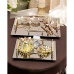 Reverence Gold 4 KULP Söz Tepsisi ve Nişan Tepsi Seti gold