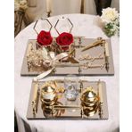 Reverence Gold Söz Tepsisi ve Damat Tepsisi Seti BRONZ