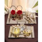 Reverence Gold Söz Tepsisi ve Damat Tepsisi Seti gold