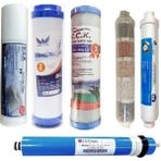 Reverse Osmosis Açık Kasa Su Arıtma Cihazı 6 Aşama Filtre Seti