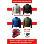 Revertech Şehir Içi Kullanıma Uygun Korumalı Yazlık Motosiklet Montu + Hediye Axxıs Draken S Jolly Cs Kask 🎁 - 2XL