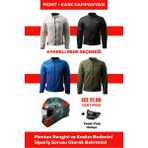 Revertech Şehir Içi Kullanıma Uygun Korumalı Yazlık Motosiklet Montu + Hediye Axxıs Draken S Sımıan B4 Kask 🎁