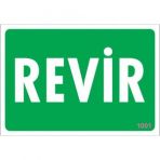Revir Uyarı Levhası 17,5x25 Kod1001