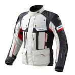 Revit Defender Pro Gore-Tex Gri-Kırmızı Motosiklet Montu